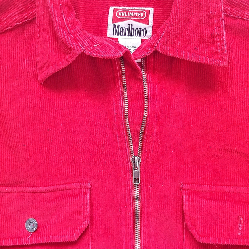 90s Grungey Corduroy Marlboro Jacket/Top